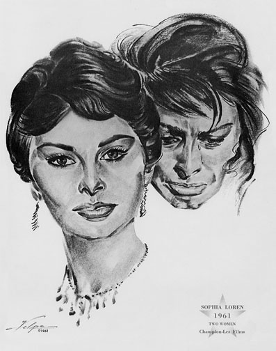 1961 (34th) Best Actress: Sophia Loren