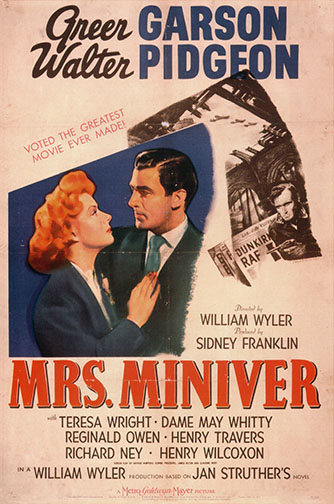 1942 (15th) Best Picture: “Mrs. Miniver”