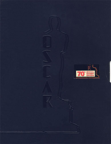 1997 (70th) Academy Award Ceremony Program